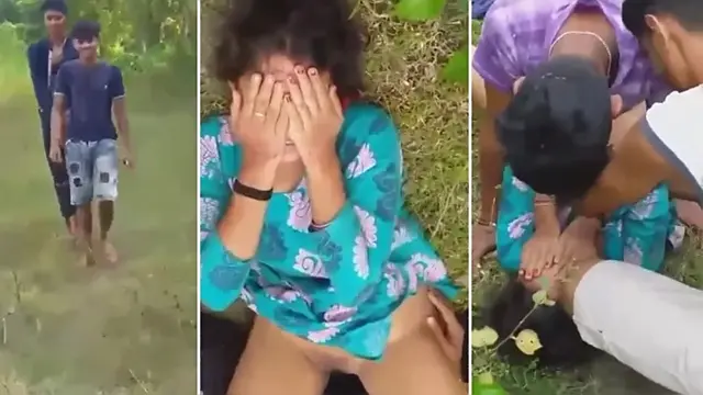 Gang Bang Outdoor Surprise Sex